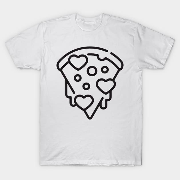 Pizza T-Shirt by wolulas